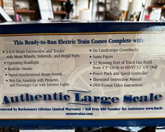 A TERRIFIC BACHMANN BIG HAULERS WONDERLAND FLYER TRAIN SET G Scale - Holiday train set in the original box!