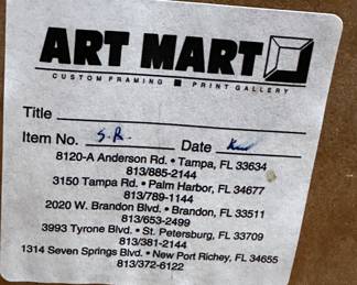 This is a LARGE beautiful Lion and Lioness Framed ART MART Print! MINT CONDITION! 