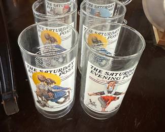 Excellent set of Vintage Arby's Norman Rockwell Glasses! 