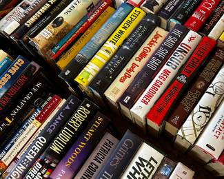 There are literally hundreds of books! From ANTIQUE to Modern! We saw some first editions too! 