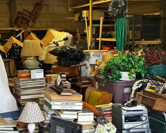 These pics are  from our initial walk through! There are DOZENS of totes and boxes filled to the brim that have yet to be opened! Keep coming back as we unpack this treasure trove!