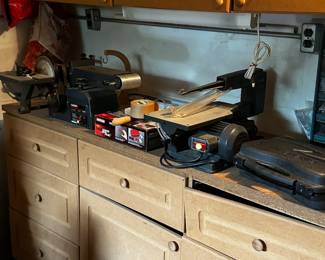 We have started moving stuff around and taking a peek into the dozens of totes/boxes waiting for us! Here are a few pics of the excellent treasures you can expect from this fantastic Fostoria estate sale!