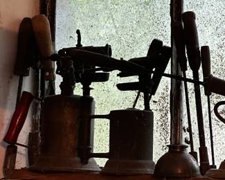 We have started moving stuff around and taking a peek into the dozens of totes/boxes waiting for us! Here are a few pics of the excellent treasures you can expect from this fantastic Fostoria estate sale!