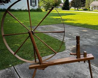 Great old spinning wheel! 