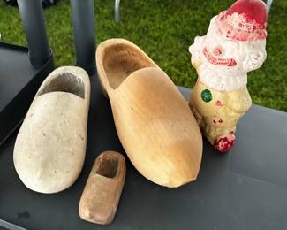 Another shelving unit filled! Lots of great vintage heavy pottery pieces! Usable and decorative! 