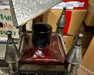 We have started moving stuff around and taking a peek into the dozens of totes/boxes waiting for us! Here are a few pics of the excellent treasures you can expect from this fantastic Fostoria estate sale!