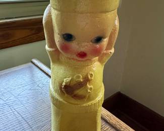 Antique 1953 Chalkware Cupie Sailor Carnival Prize! 