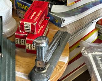 We have started moving stuff around and taking a peek into the dozens of totes/boxes waiting for us! Here are a few pics of the excellent treasures you can expect from this fantastic Fostoria estate sale!