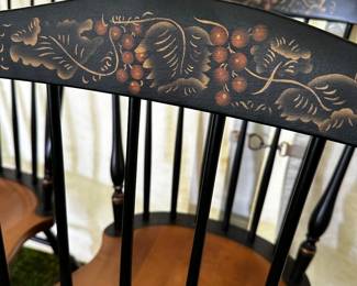 A close up of the Hitchcock chairs! 