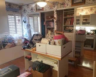 Complete sewing room tons fabric
