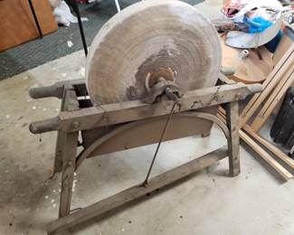 Rare antique grinding stone