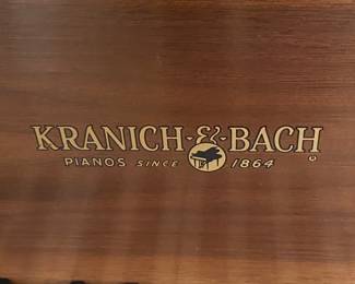 KRANICH & BACH BABY GRAND PIANO 1975