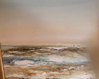 JOANNE MILLER RAFFERTY TRIPTYCH IN ACRYLIC! BEUTIFUL MODERN PAINTINGS