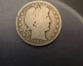 Silver 1900 Barber Half Dollar