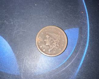 1838 Liberty Head Large Penny, Offered at $38