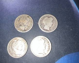 Silver Barber Dimes #4 offered at $40