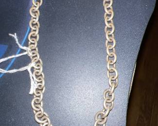 Tiffany & Co Necklace (15") Sterling Silver Necklace - $525