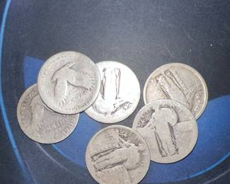 Silver CULL Liberty Quarters #6 Offered at $30