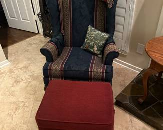 Armchair and ottoman 