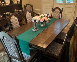 Dining table and chairs