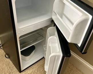 Dorm-size stainless Frigidaire refrigerator