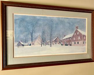 John Furches framed/signed print
