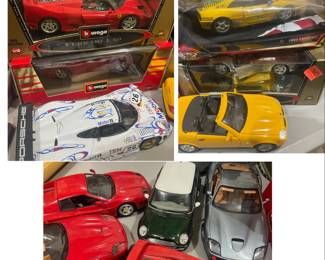 Die cast cars, some Burago brand
