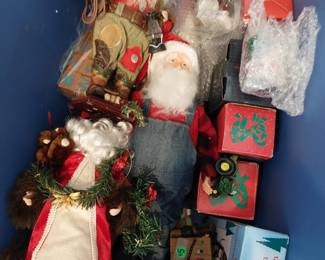 Christmas Santa's and other decorations