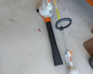 Electric Stihl weed eater and blower Both work