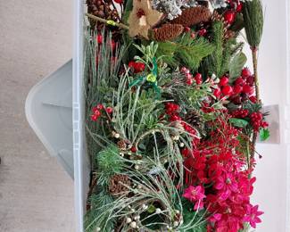 tote of stems for decorations