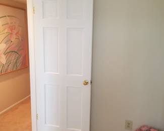 Solid wood 6-panel interior doors throughout home  