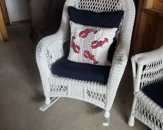 All weather wicker rocker - two available