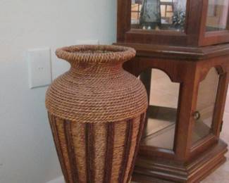Tall Woven Floor Pot