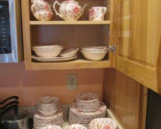 Rose Chintz Ironstone by Johnson Bros. 100 + PIeces