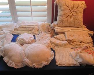 Fancy Vintage Embroidery, Crochet + Some Baby Clothing