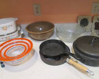 Vintage Cast Iron & Corning Ware