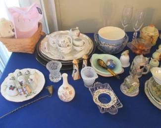 "The Treasure Table"  China, Porcelain, Glass, Pottery