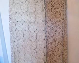 Large Hand-Crocheted Linens