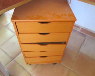 Rolling 5-Drawer Unit 