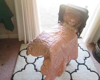 Area Rug + Doll in Stroller