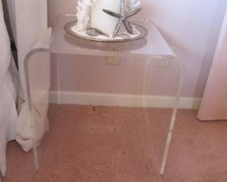 Lucite Waterfall End Tables, 20" X 30"