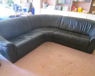 Black Sectional, 7' X 7'