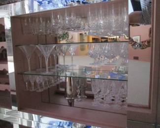 Extensive Waterford Crystal Collection.                           Goblets & Stems are "Lismore" Pattern