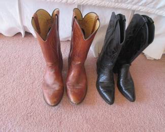 Men's Brown Boots By Laredo, 11D                                               Women's Brown Boots By Dan Post, 7M