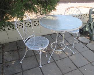 Glass Top Table/2-Chairs