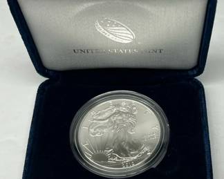 One Ounce Silver Eagle Proof 