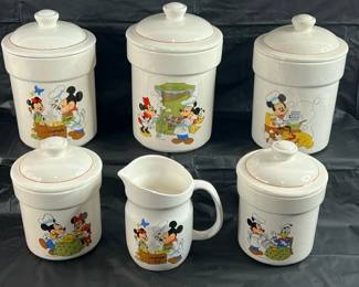 Micky Mouse Canister and Pitcher Set