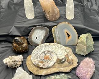 Assorted Rocks, Crystals and Fossils