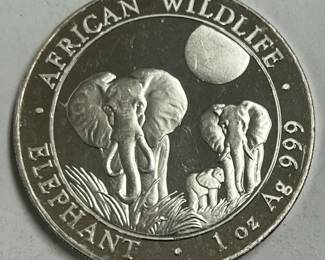 One Ounce Silver African Wildlife Coin