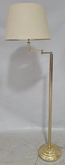 8088 - Brass 61" adjustable arm floor lamp
